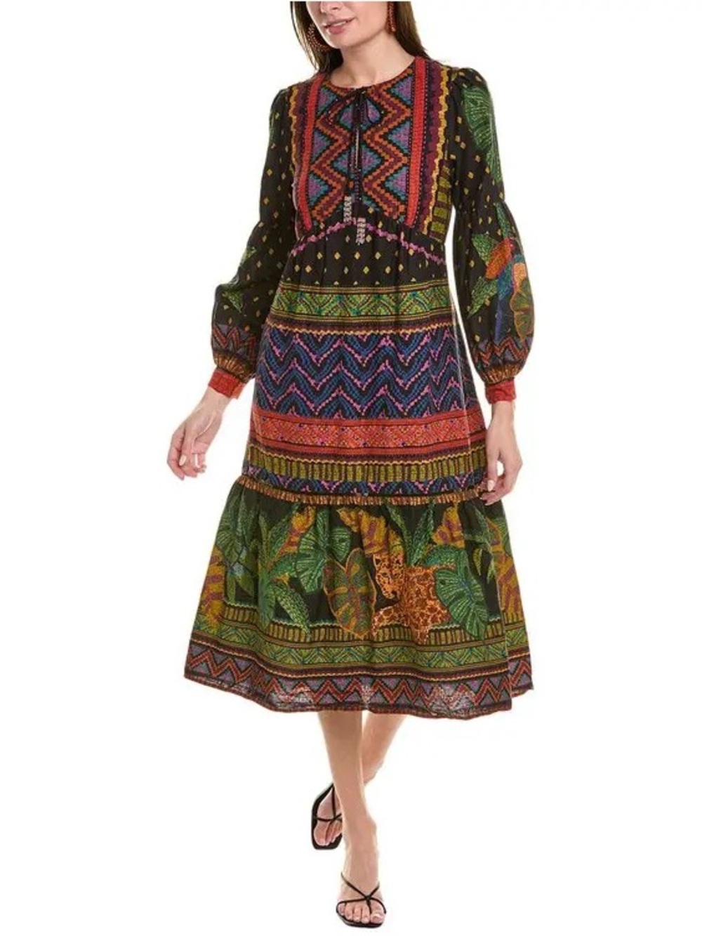 Farm Rio Multicolor Midi Dress